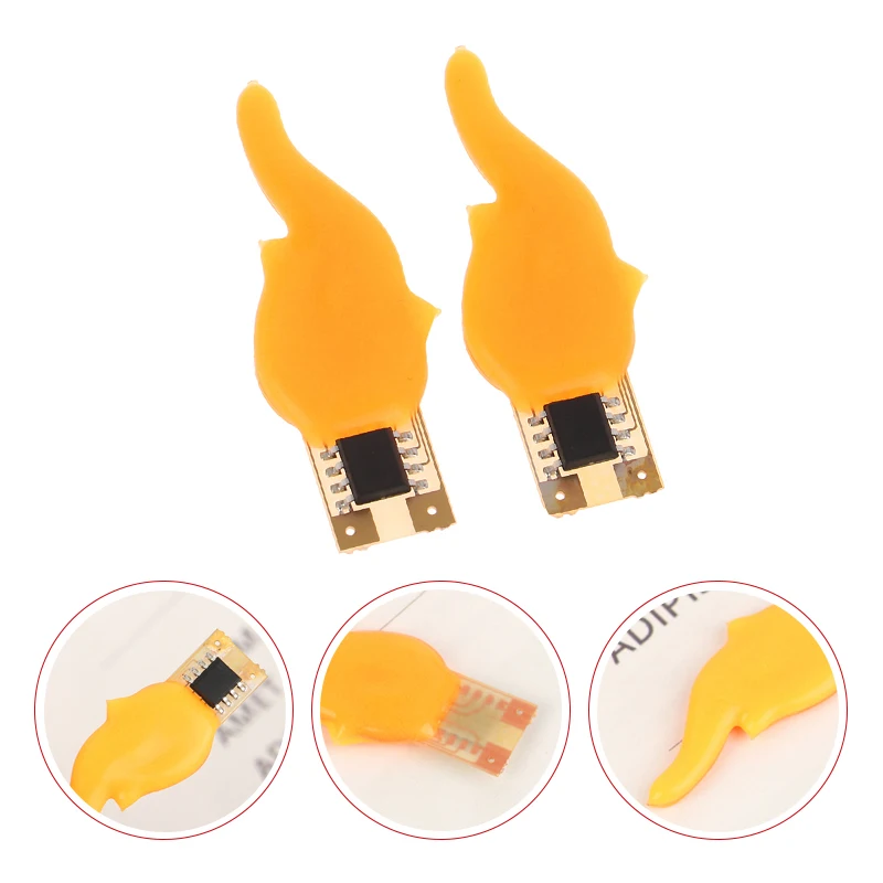 

2Pcs 3V LED Cob Flash Candles Edison Flexible Filament 1900K Diode Light Decoration Bulb Accessories DIY Retro Candle Light