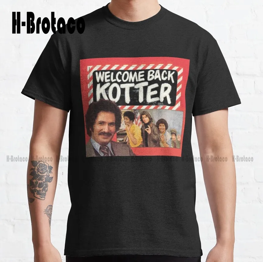 

Добро пожаловать назад Kotter-винтажная Ретро ТВ Sitcom 70S John Travolta Классическая футболка мужские футболки цифровая печать футболки Новинка