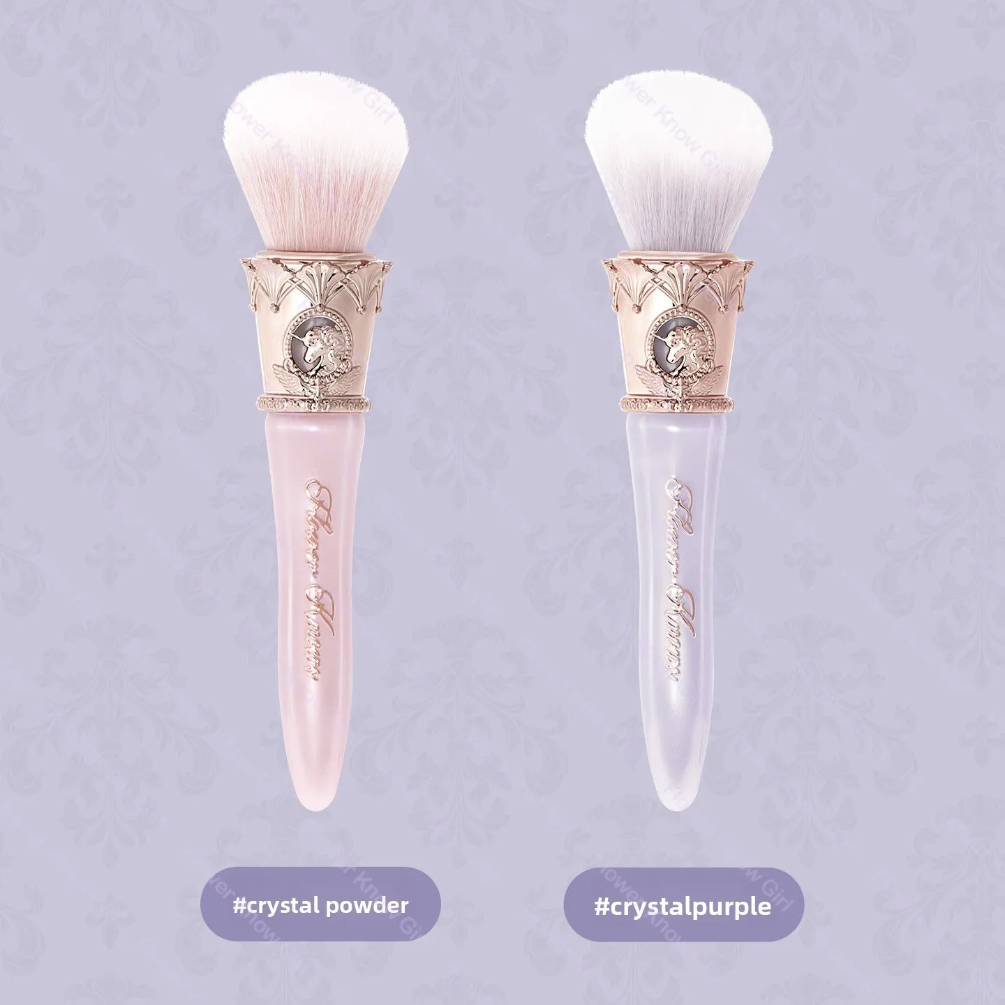 Фото Набор кистей для макияжа Flower Knows Knight Unicorn Collection: скошенный заостренный дизайн для точного нанесения, кисть для пудры, не тестированная на животных. №2