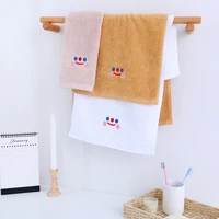 100 cotton face towel set home bathroom absorbent washcloth hand towel square soft solid color cleaning towels sets for adults