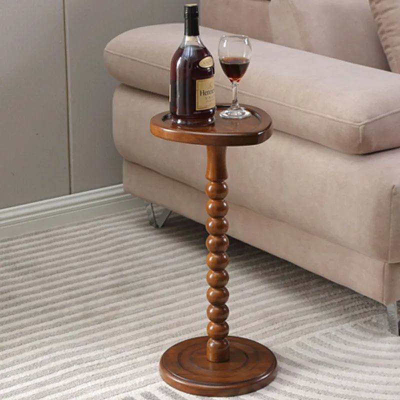 

Журнальные столики в американском стиле для маленькой квартиры, простые старинные столы из массива дерева, настольные мини-столы в форме сердца для цветов