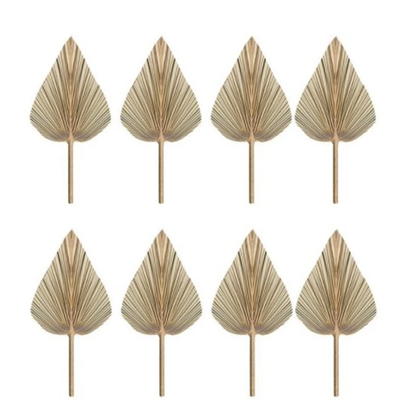 

8 Pcs Dried Palm Fans Bohemian Dried Palm Spears Artificial Plants Palm Leaves Tropical Palm Leaves