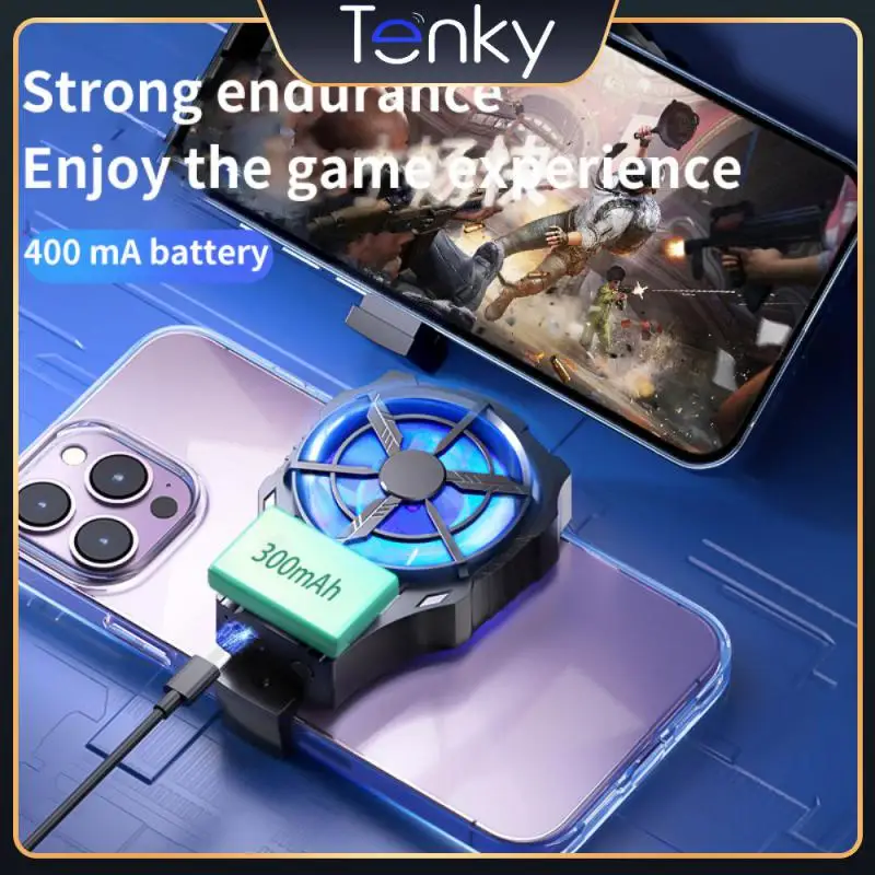 

Silicone High Power Semiconductor Silent Two-gear Adjustment Cell Phone Cooler Noise Reduction Heat Dissipation 68-89mm Rapid
