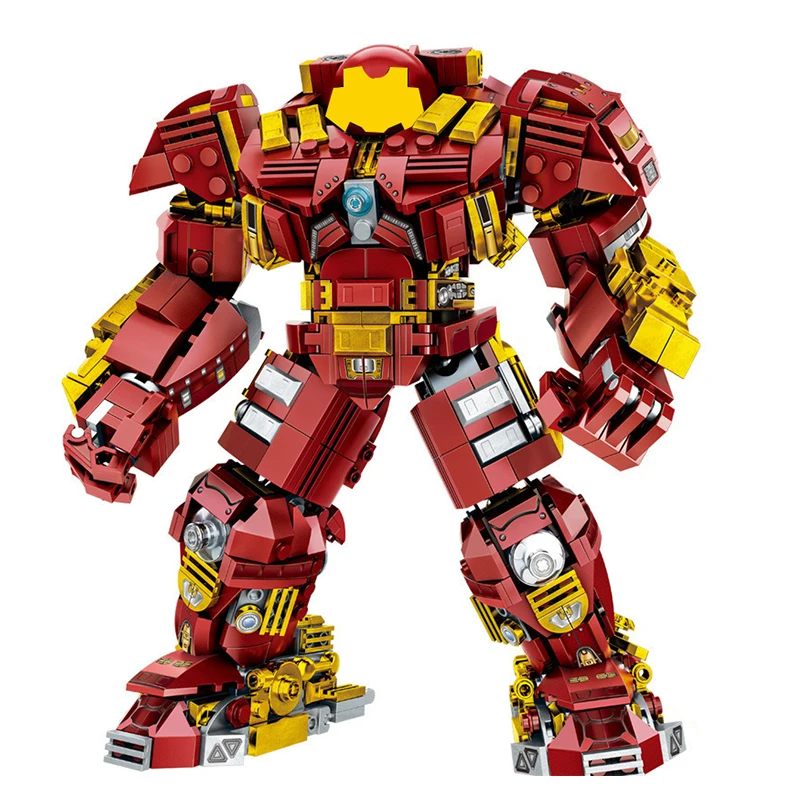 Конструктор Железный механический супер-война 1065 деталей военные герои панцирь