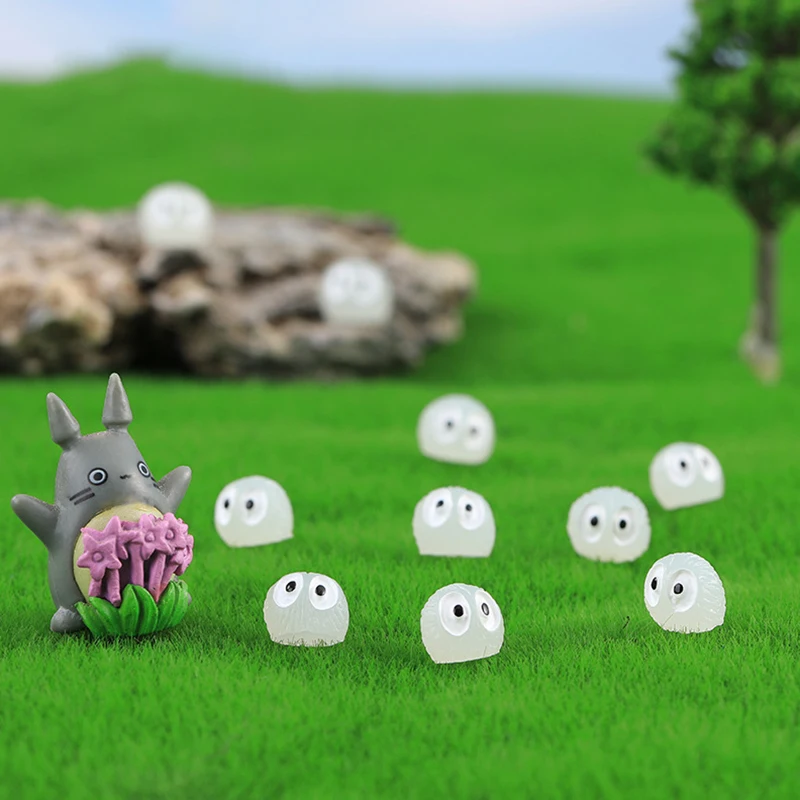 Милые красочные светящиеся миниатюрные фигурки Elfs Dust Sprite, декоративные фигурки, украшения для дома, светящиеся миниатюрные украшения для садоводства в горшках