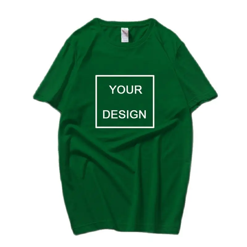 

EU Size 100% Cotton Custom Men Women T-shirt Top Make Your Design Logo Text Print Original Design DIY Your Like Photo Or Logo