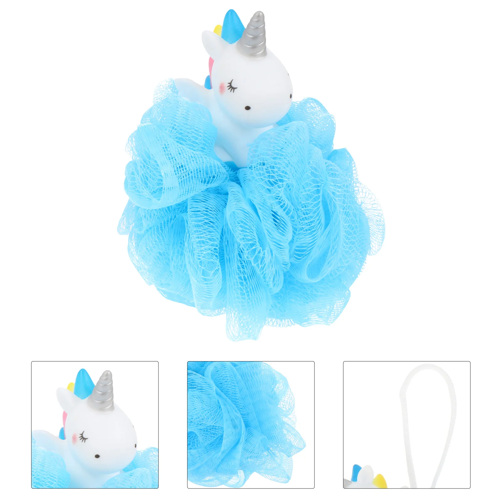 Единорог шарик для ванны скруббер пуфы душа сетка малышей детей детская ванночка
