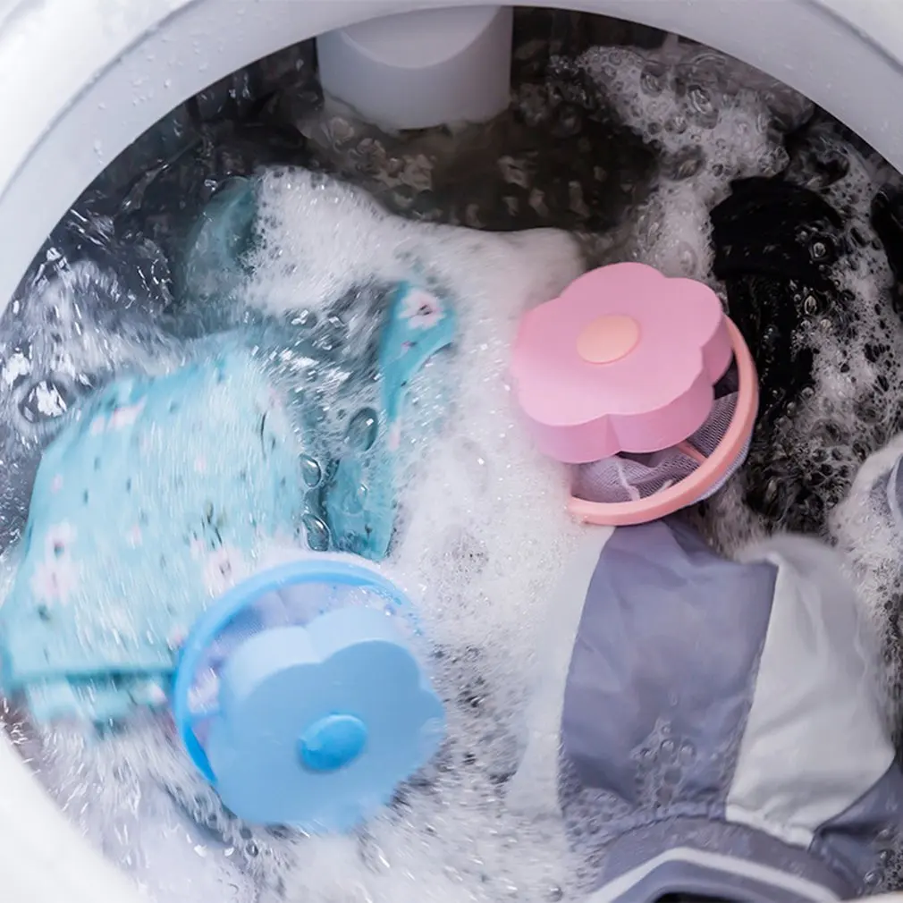 

1pcs Washing Machine Hair Filter Floating Pet Fur Lint Hair Removal Catcher Reusable Mesh Dirty Collection Pouch Cleaning Balls