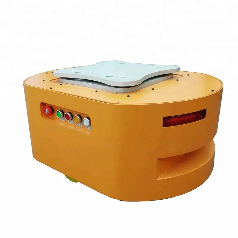 

Lifting AGV Robot Automated Guide Vehicle Trolley Traction For Warehouse Logistics