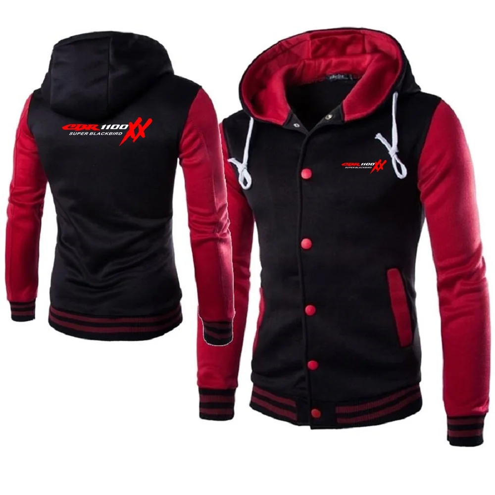 Мужские толстовки с капюшоном бейсбольная форма CBR 1100 XX SUPER BLACKBIRD мотоциклы