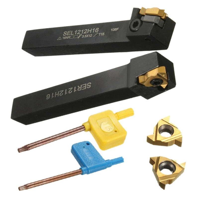 SEL1212H16 + SER1212H16 Держатель токарного инструмента для нарезания резьбы с 16 вставками