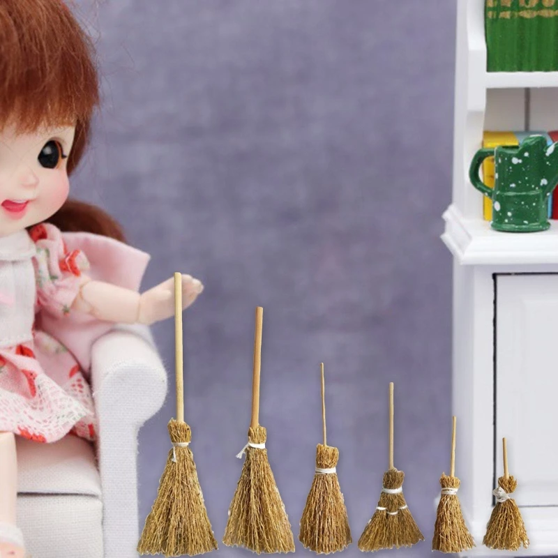 

Новая имитация метлы DIY Искусство трава метла садовый инструмент 10 шт. украшение для детского кукольного домика