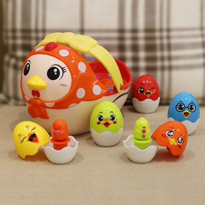 

Baby Easter Musical Toy Easter Egg Toy for Toddler Stacking Egg Toys Infants Montessori Educational Toys for Kids