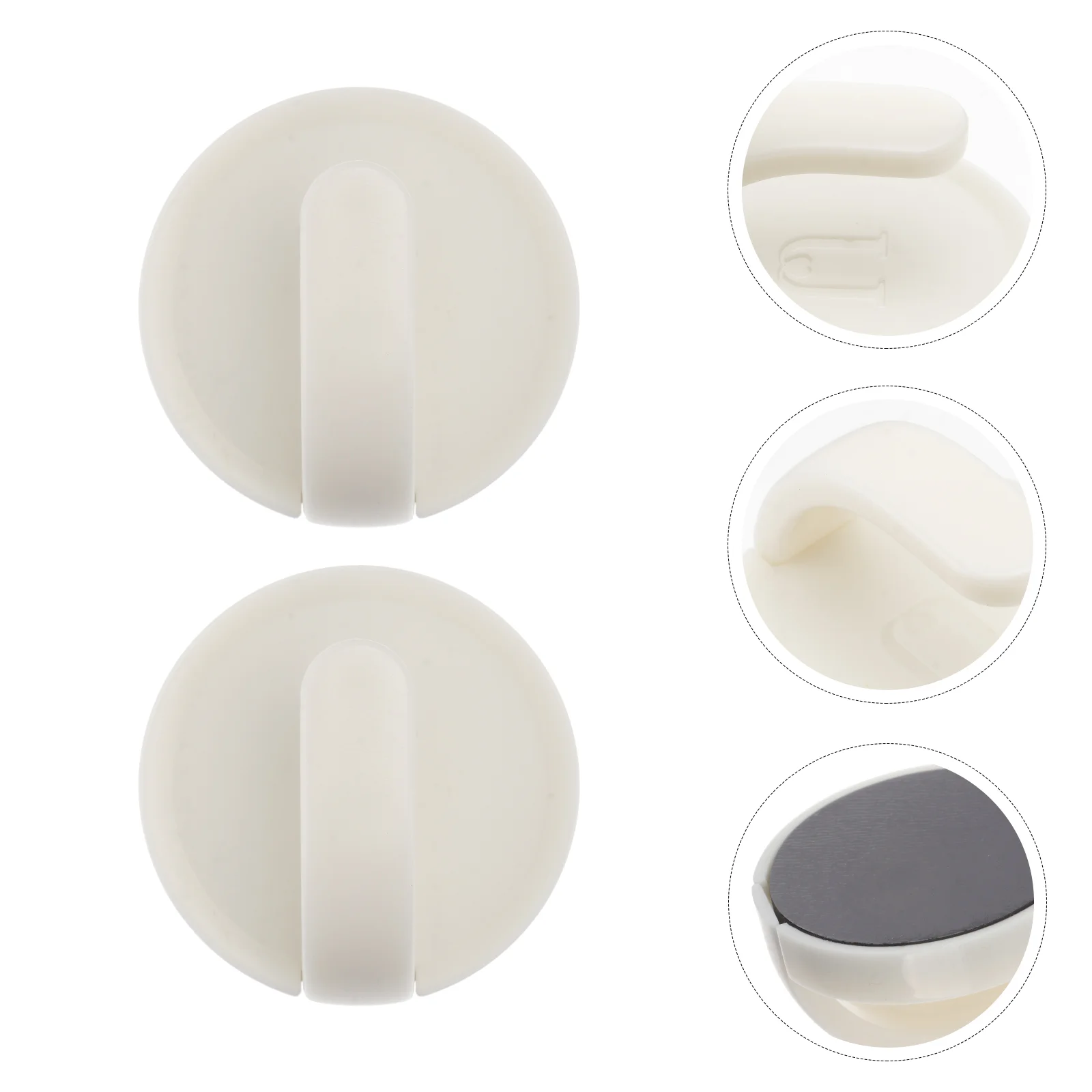 

2 Pcs Kitchen Hooks Coat Magnet Bath Towel Strong Adhesive Hanger Magnetic Refrigerator Clothes