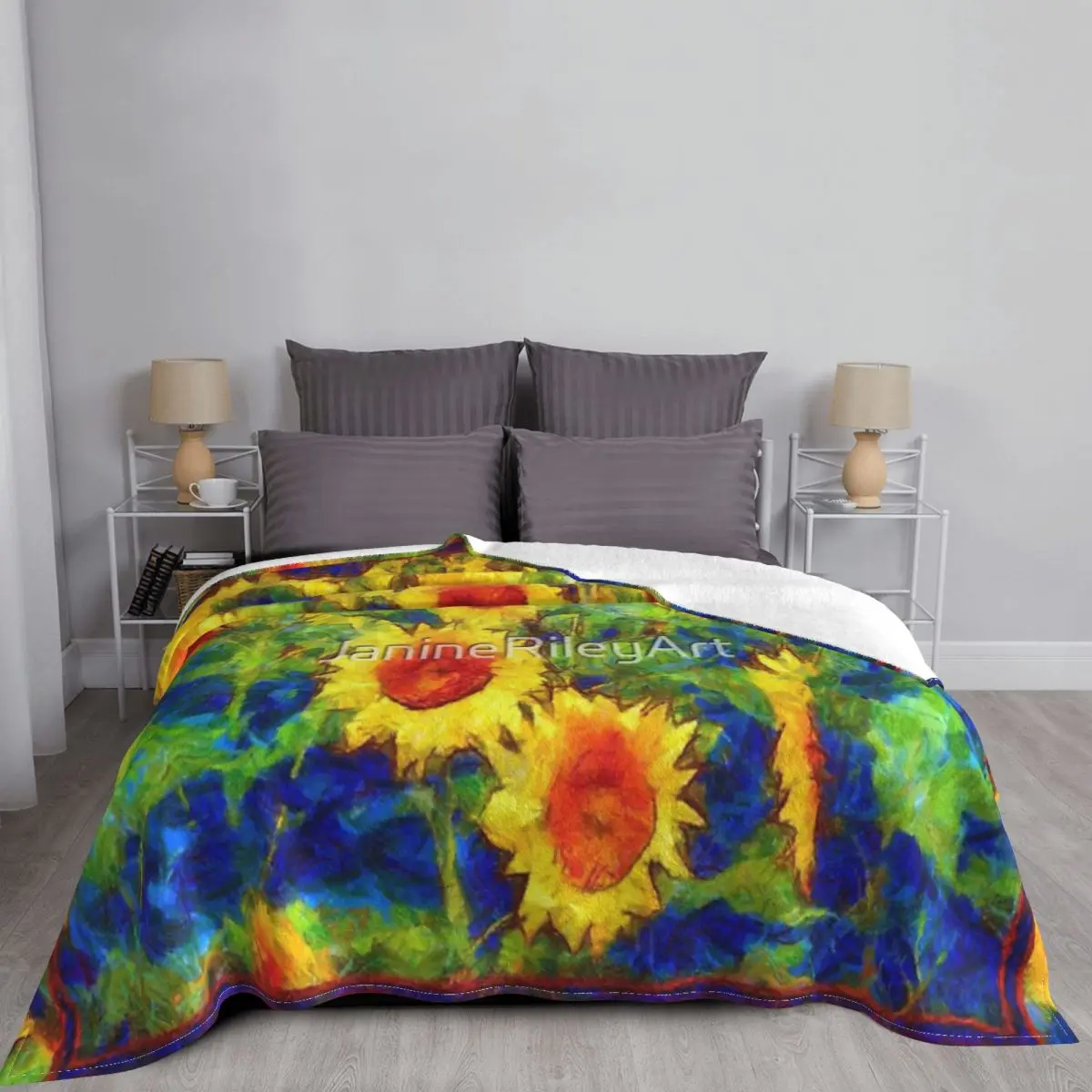 Подсолнухи танцующие в поле-одеяло Girasole покрывало на кровать пляжный диван Чехол