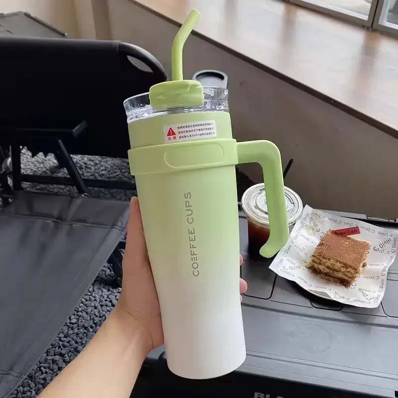 Чашка-термос из нержавеющей стали для воды с крышкой