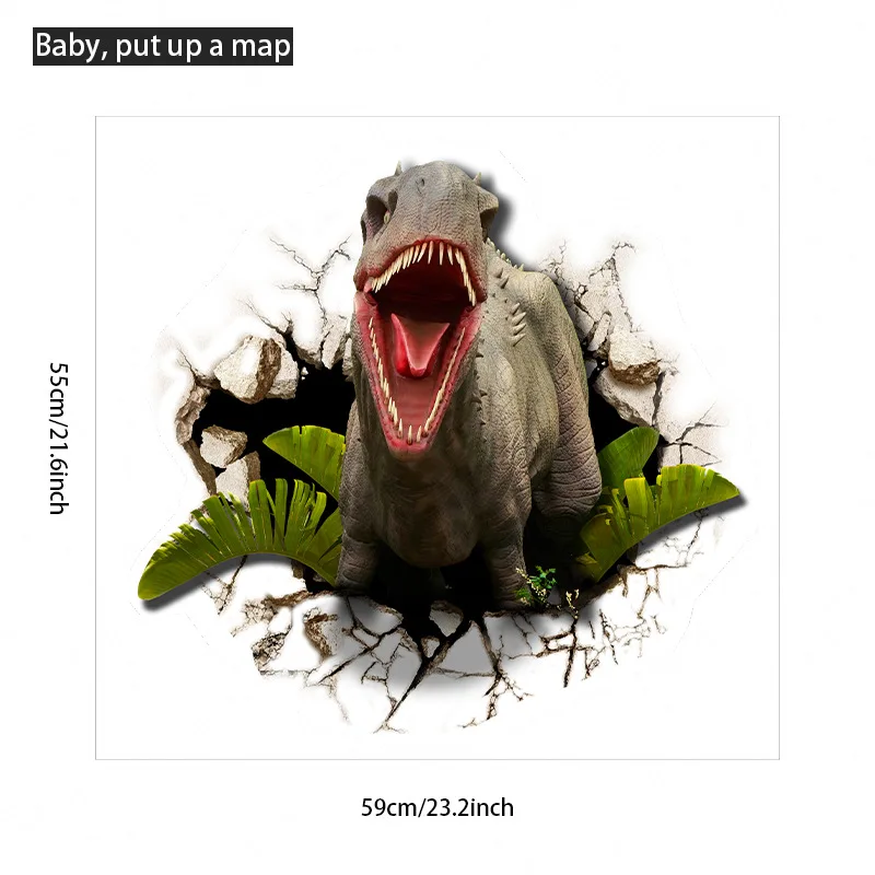 1 Набор/2 шт. наклейки на стену яркий Тираннозавр Рекс гостиной самоклеящиеся
