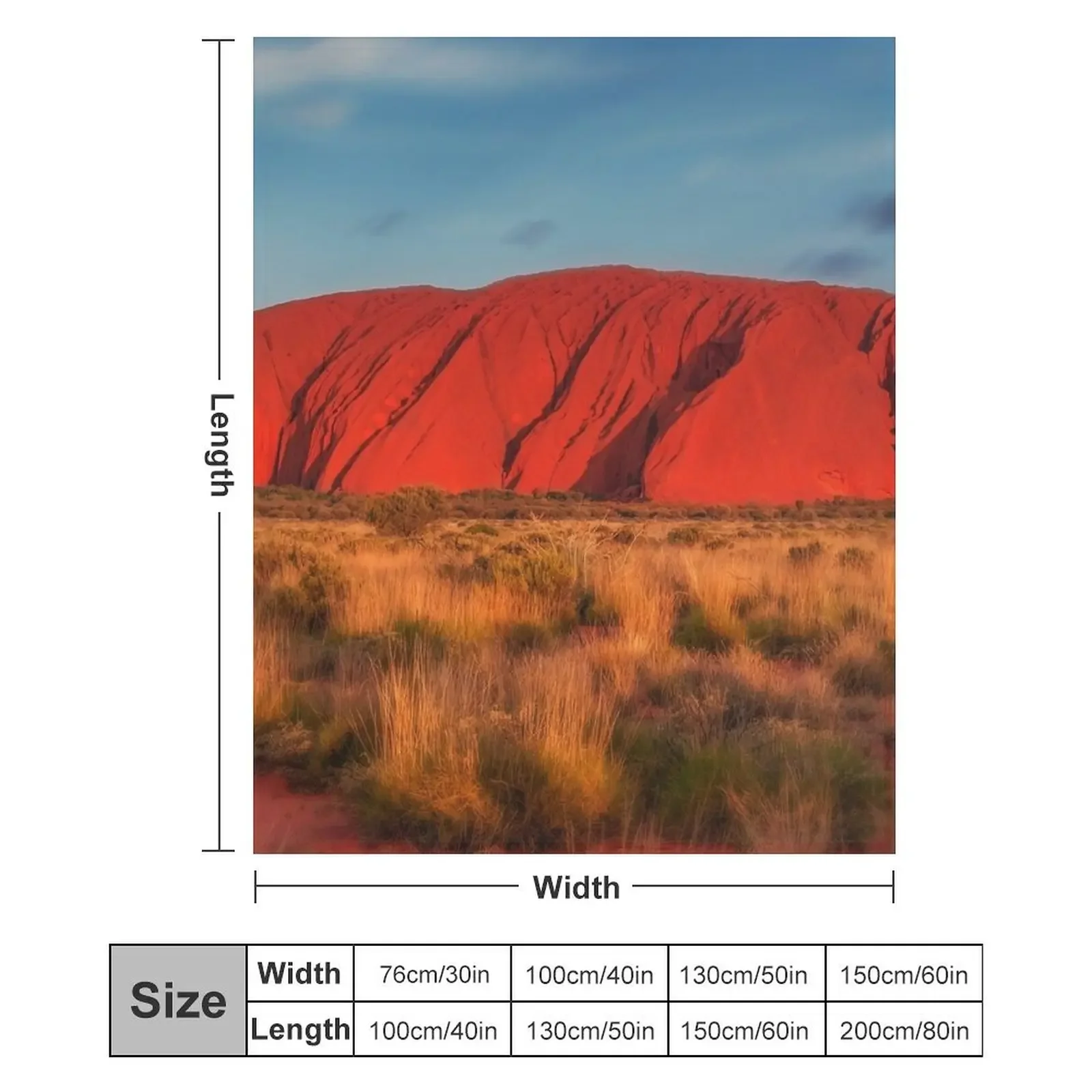 Одеяло Uluru Australia Ayers Rock Sandstone Monolith детский забавный подарок одеяла