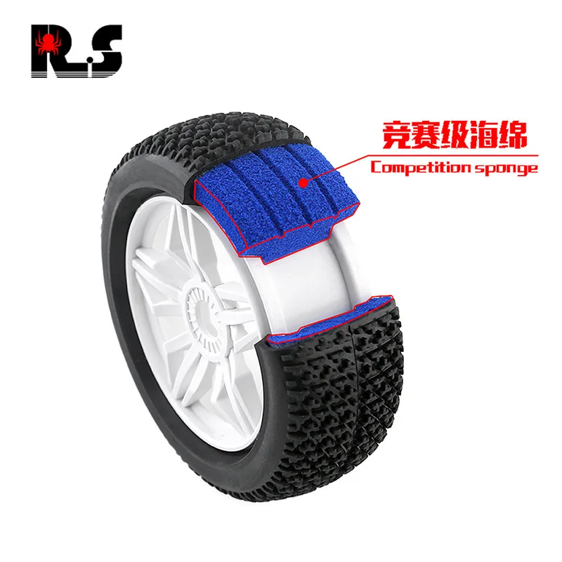

1SET RS Starscream produces 1:8off-road tires,short card tires, competition-grade sponge liner to prevent cakes from shaking R80