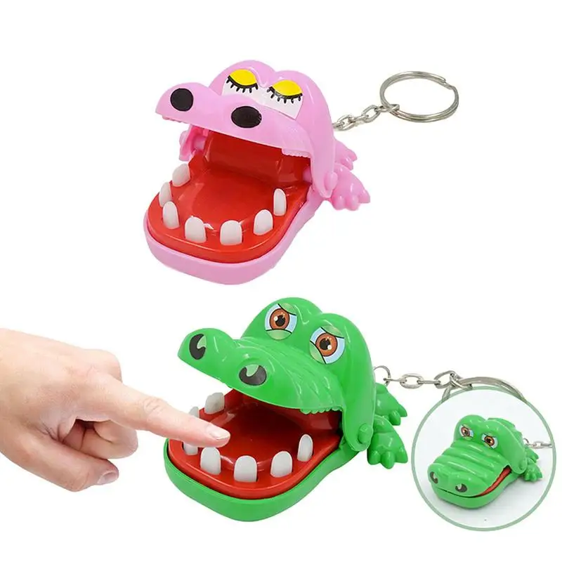 

Cute Cartoon Keychain Funny Keychain Pumpkin Shark Dinosaur Kids Accessories Finger Biting Toy For Smartphones Cellphones