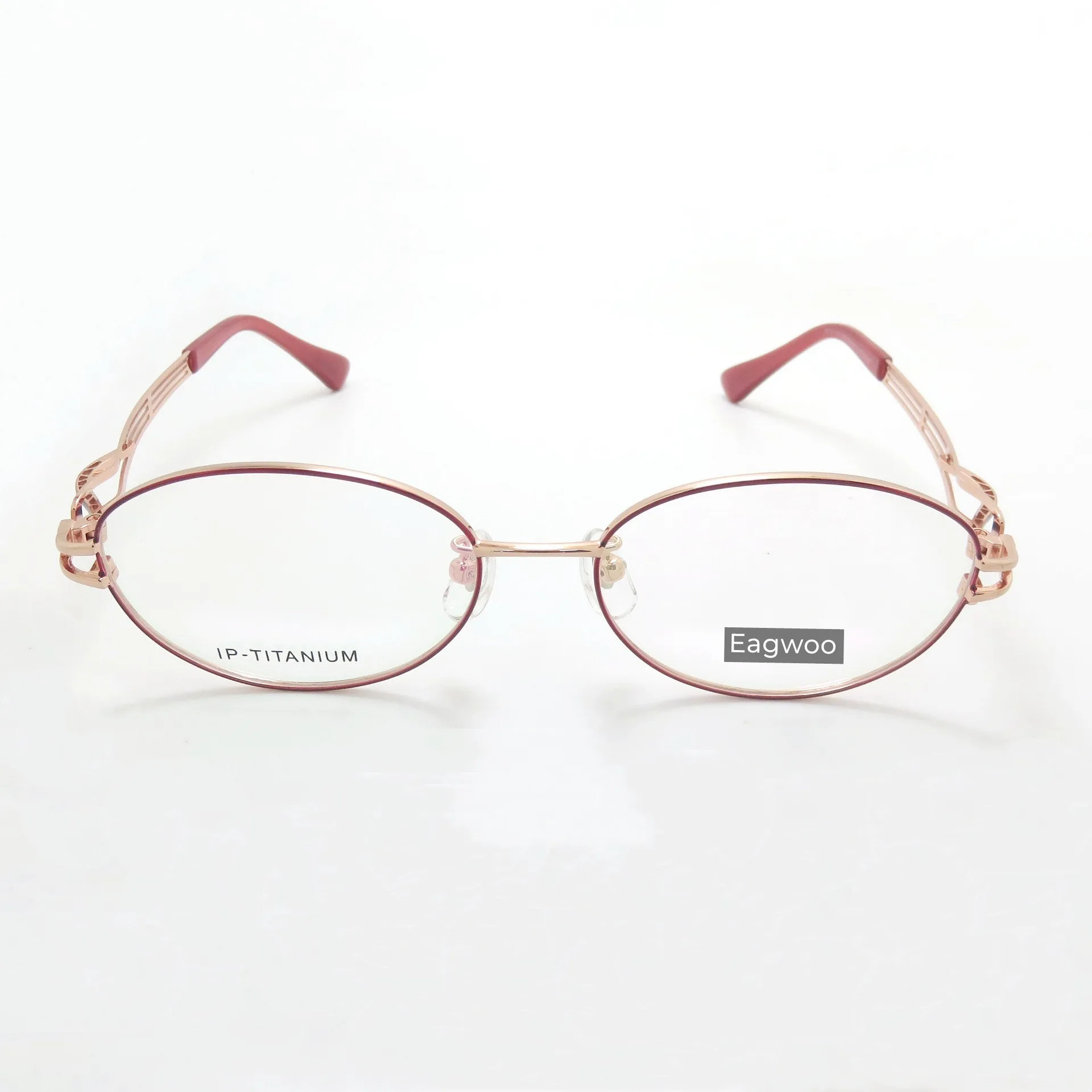 Женские очки из чистого титана с полным ободком оптическая оправа по рецепту 7889