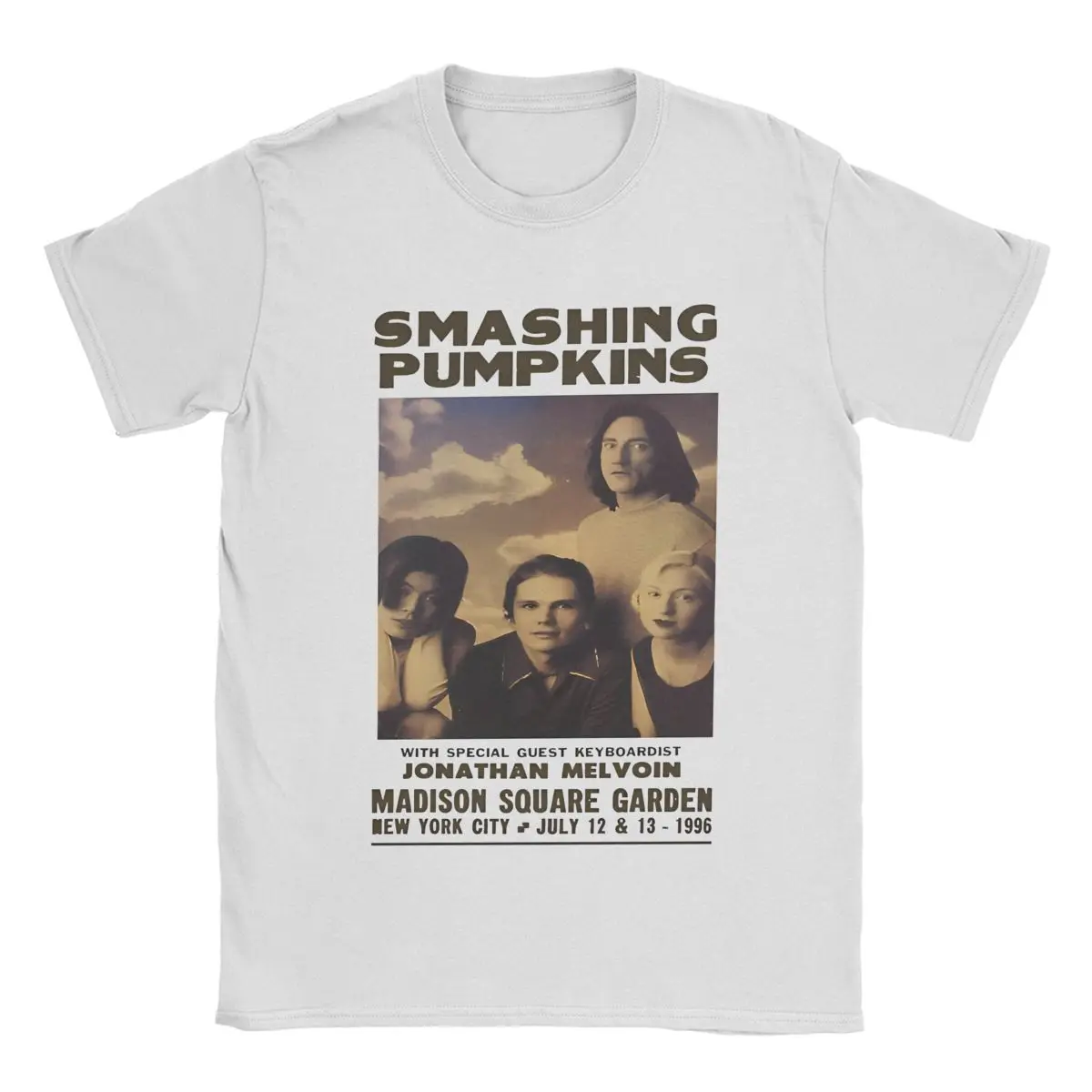 Футболка Smashing Pumpkins, постер, мужские смешные футболки из чистого ...