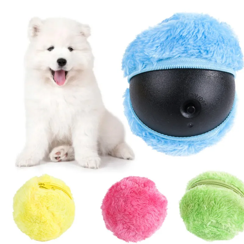 

Magic Roller Ball Activation Automatic Ball Pet Dog Cat Toy Chew Plush Floor Clean Toy Electric Pet Automatic Pet Plush Ball
