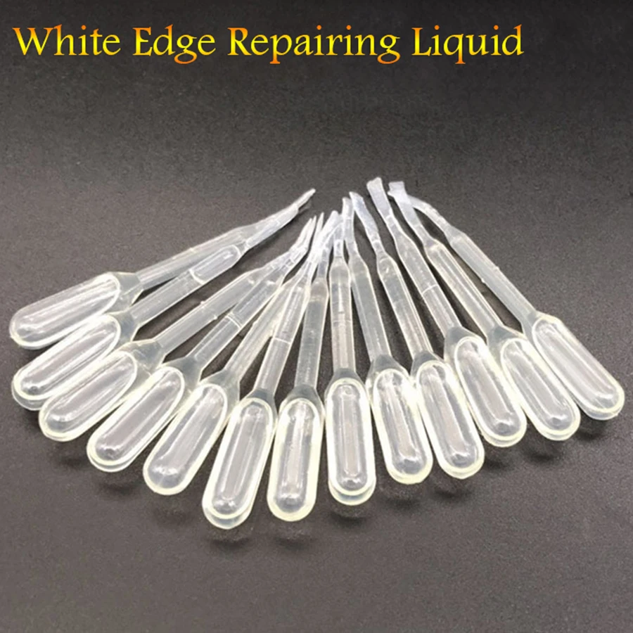 

10pcs white edge repairing liquid phone Toughened glass for iphone film white liquid oil removing filler film sticking tool