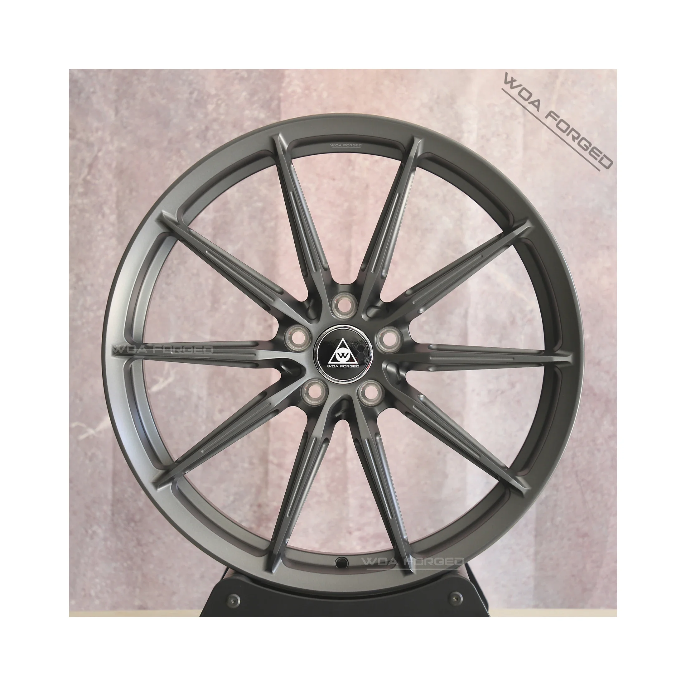 Фото Кованые диски Forged Wheels Multi-Spoke Matte Gun Gray из алюминиевого сплава 6061T6 CF.3-FF R, новые, для бездорожья, 20-40 мм ET, 100 мм PCD, 5x112/120/114.3 №2