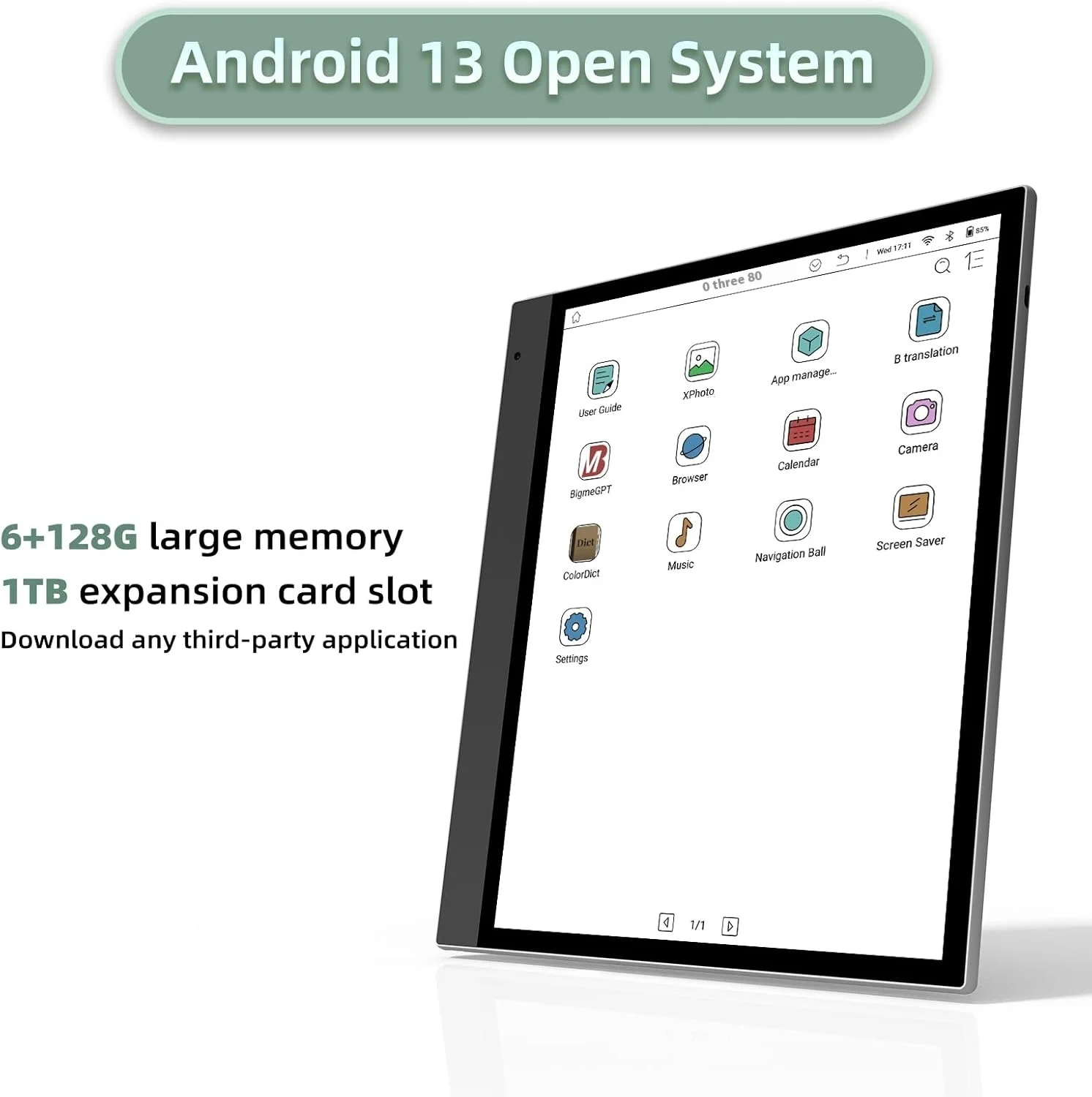 Фото Планшет Bigme InkNoteX 10.3 дюйма с экраном E-Ink на Android 13, 6+128 ГБ, Kaleido 3, электронная книга, 4G, для бизнеса, письма и чтения №5