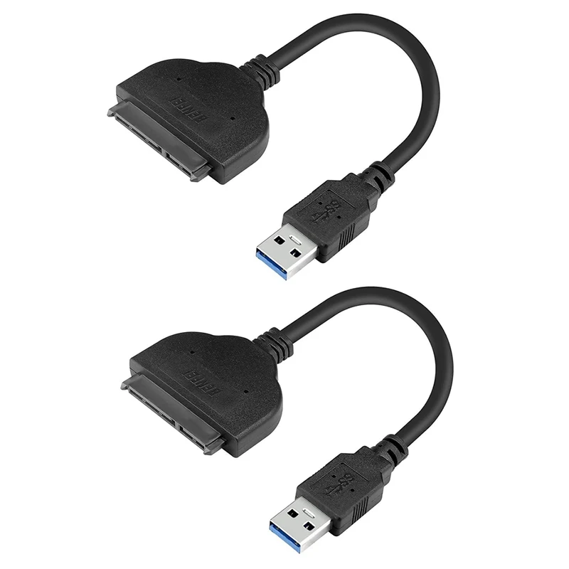 

Адаптер USB 3,0-SATA для жесткого диска 2,5 дюйма/SSD, адаптер для жесткого диска SATA III, 2 шт.