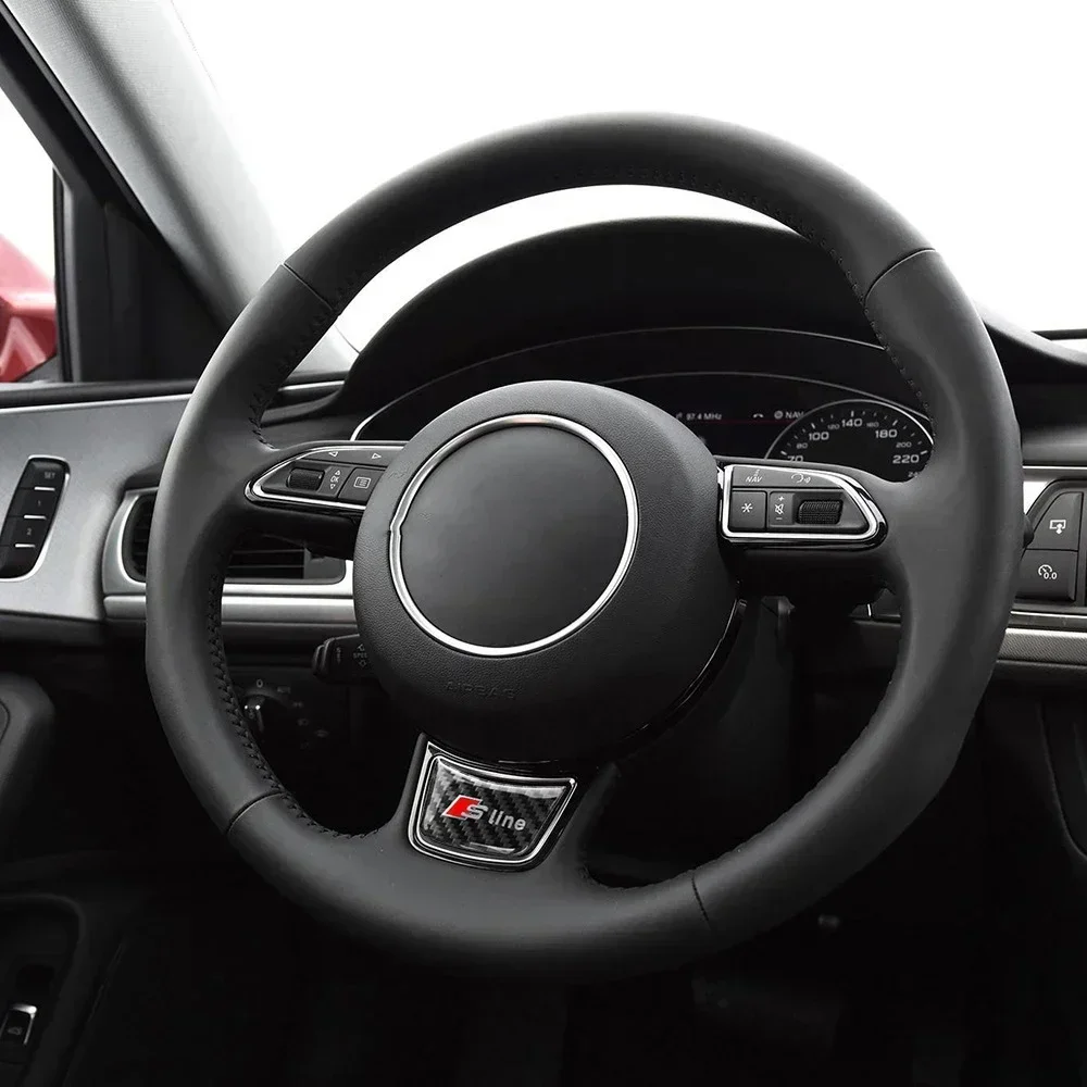 Наклейка на руль для Audi Sline S3 A7 A1 A5 A4 A3 B7 Q7 TT A6 Q5 B8 Q3 80 R8 A8 C7 B5 Q2, аксессуары для стайлинга автомобиля (art.: 3920da7e29a44) - 3920da7e29a44