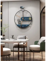 creative minimalist wall clock living room new style round wall clock modern acrylic horloge murale home living room decoration