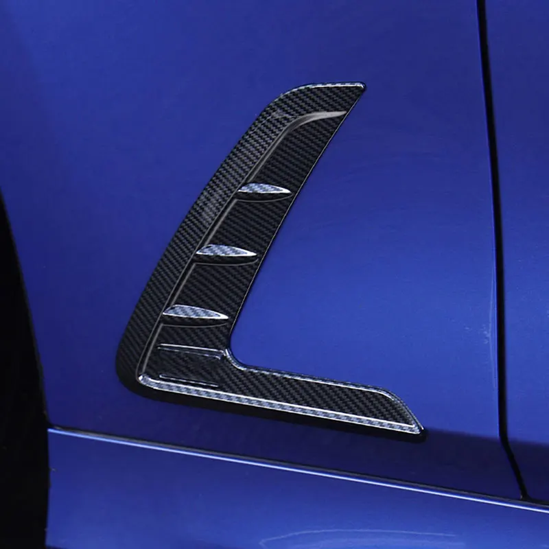

ABS Carbon Fiber Pattern Car Accessories Side Air Flow Fender Outlet Vent Wing Grille Trim For BMW 3 Series G20 2020 2021