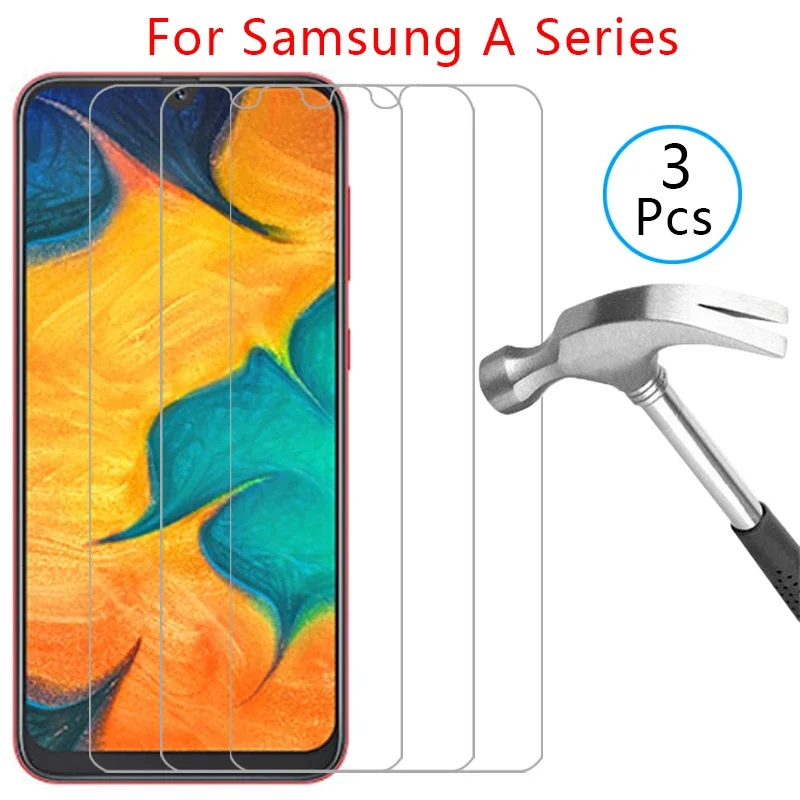 Фото 3 шт. защитных стекол для Samsung A30s, чехол-накладка для Samsung Galaxy A10, A10s, A20, A20s, A30, A40, A40s №1