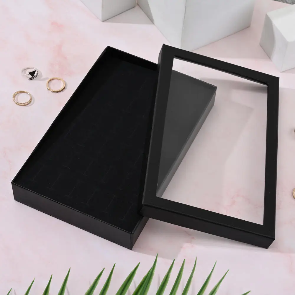 Бархатная шкатулка для хранения ювелирных украшений органайзер с 36 отделениями