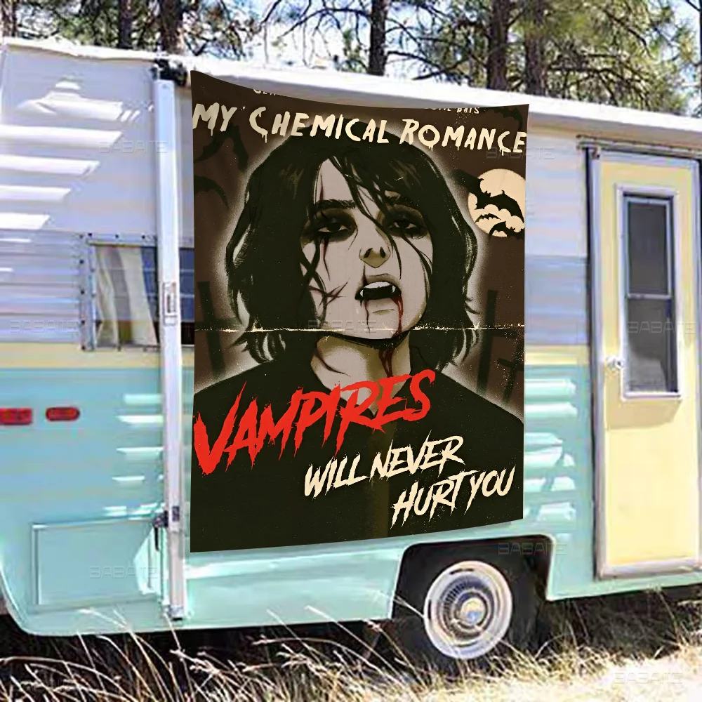 C-Chemical R-Romance Cartoon Flag Art Science Fiction Room Home Decor Wall Hanging Banner