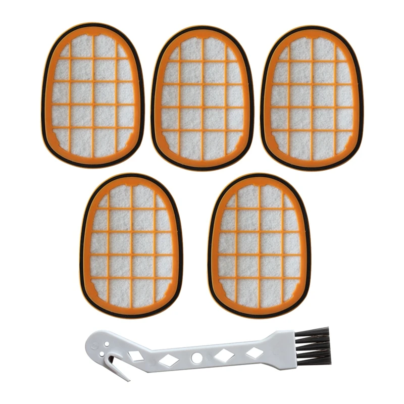 

Сменные фильтры (с чистящей щеткой) для пылесоса Speedpro Max FC6812 / 01 FC6813, 5 шт.