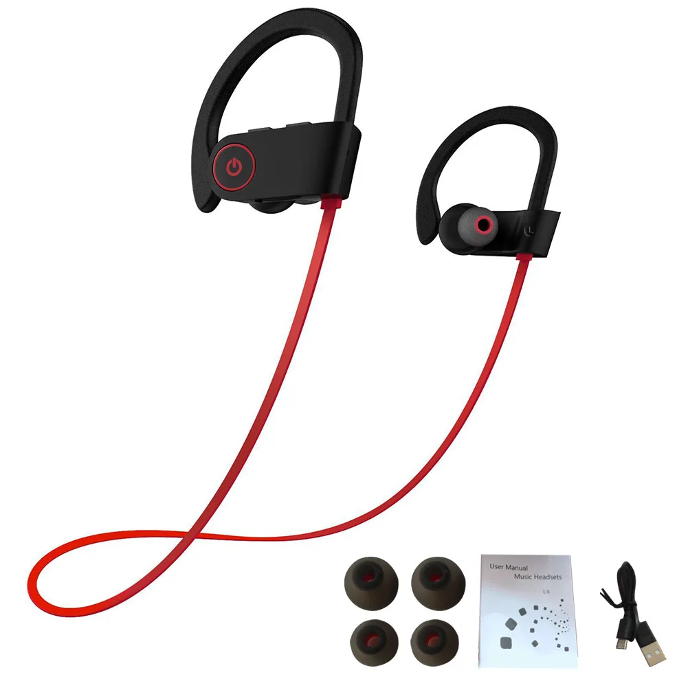 

Бег V5.0 Earhook IPX4 водонепроницаемый вызов стерео звук с микрофоном подарочные наушники шумоподавление HD Спорт тренажерный зал