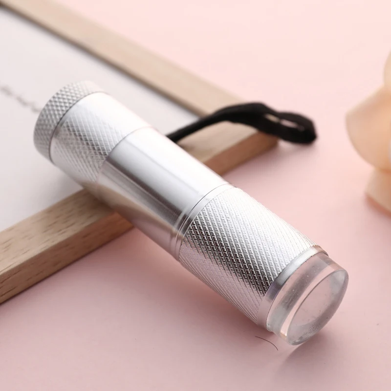 

Nail Art UV Mini Flashlight with stamper Portable Silicone Handheld LED Light Nails Polish Dryer Quick Dry Manicure Lamp