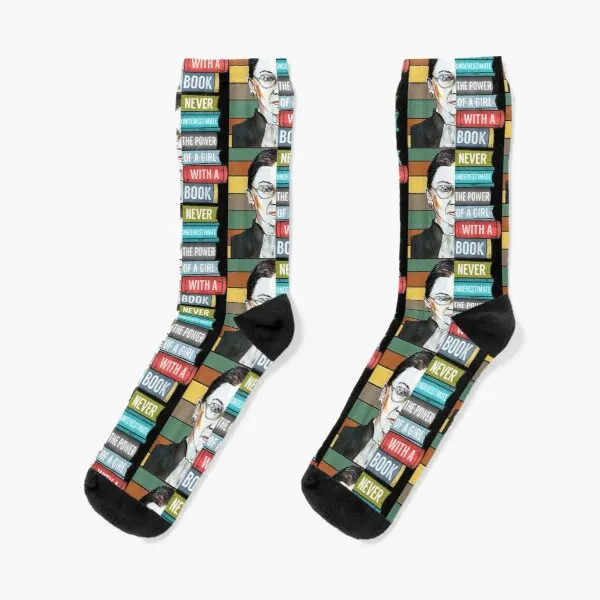 

Notorious Rbg Ruth Bader Ginsburg Never Crew Socks Girls Black Pattern Sports Cute Breathable Mens Best Funny Short Ladies