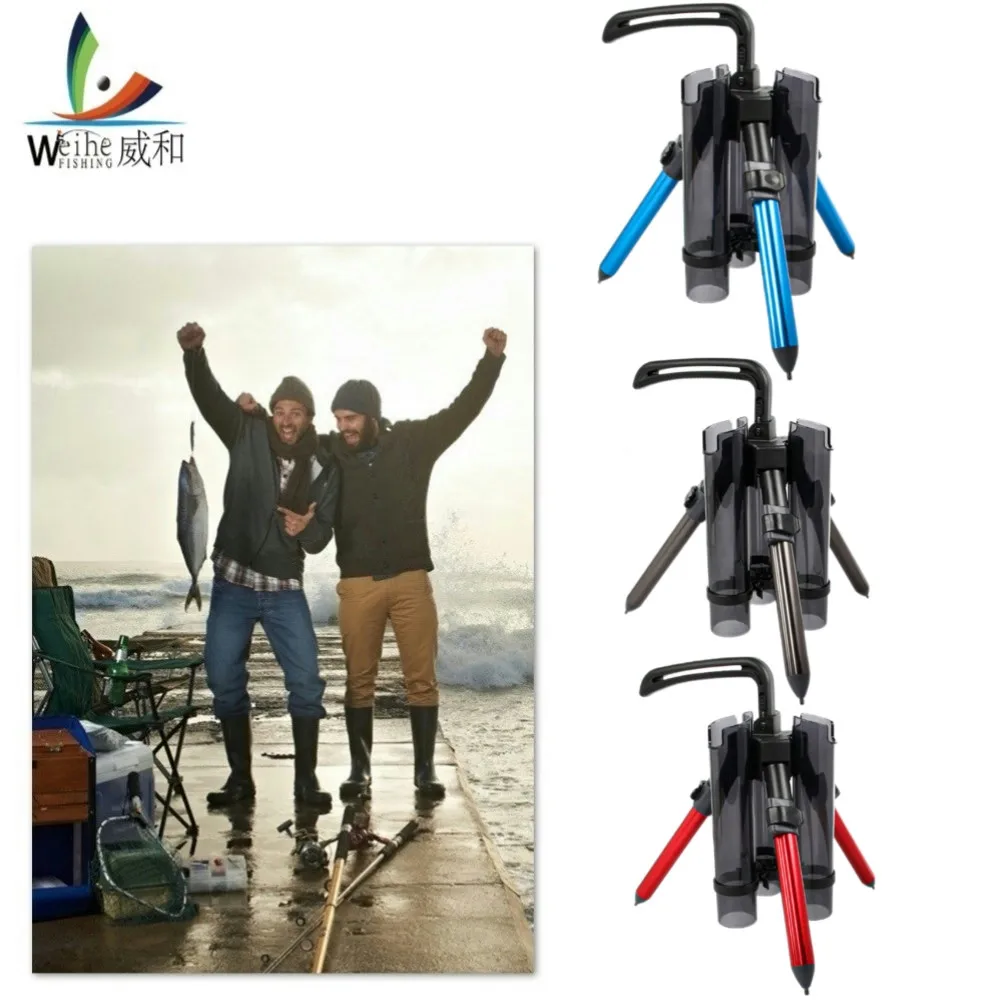 

Fishing Rod Bracket Tripod Stand Fishing Pole Rack Portable Aluminum Folding Adjustable Pole Accessories Outdoor Tools
