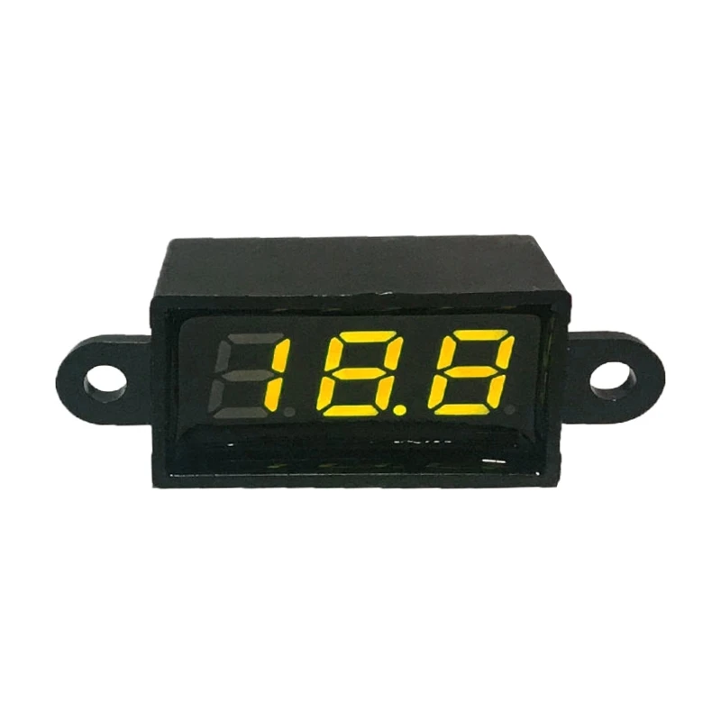 

Digital Voltmeter 0.28inch Two Wire DC 3.5-30V LED Display 200ms/ time Voltage Meter Waterproof Voltage Tester Meter