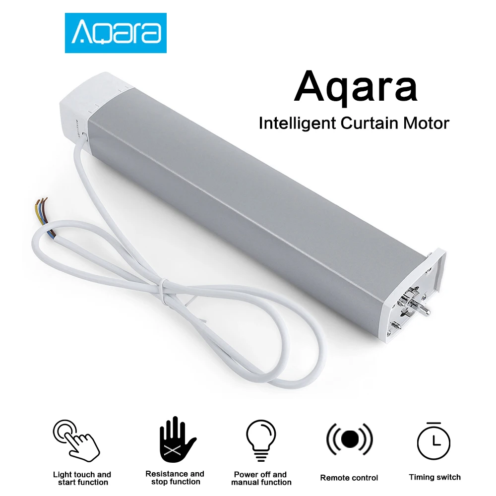 Умный двигатель для штор Aqara Zigbee мотор с Wi-Fi умного дома XiaoMi беспроводной пульт
