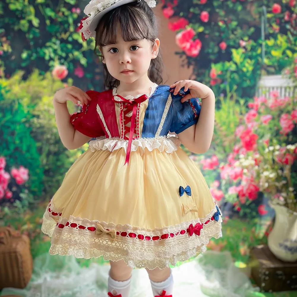 Baby Girls Clothes Cute 2nd Birthday Dress for Baby Girl Princess Party Dress Cosplay Snow White Costume Infant Robe enlarge