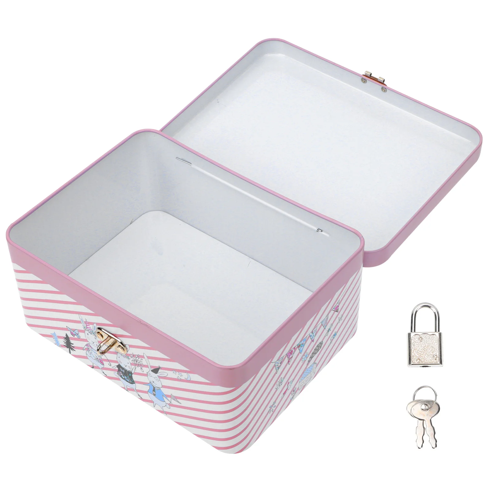 

Box Easter Candy Tin Gift Tinplate Flower Party Cans Pastry Gifts Case Serving Storage Decorative Tins Container Cookie Holder