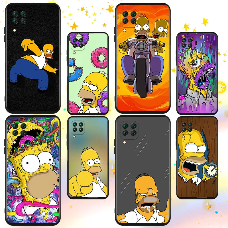 

The Simpsons Animation For Huawei Nova 2i 3 3i 5T 6 7 7i 8 8i 9 PRO Mate 10 20 40 Lite Pro Black luxury Silicone Soft Phone Case