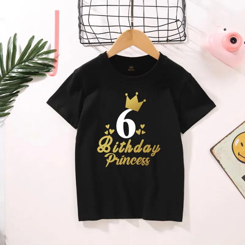 Одинаковые комплекты для всей семьи футболка принцессы на день рождения рубашка