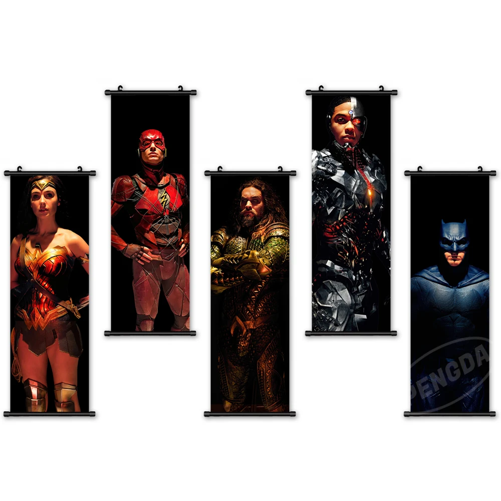 

Wall Art Marvel Canvas Movie Pictures Modern Character Painting Printed The Avengers Poster Plastic Hanging Scrolls Home Decor