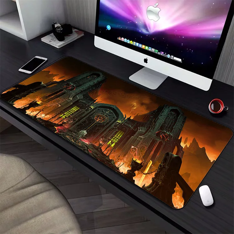 

Цветной анимационный неоновый город резиновый коврик для мыши Настольный ПК игровой Xl большой игровой плеер клавиатура компьютер плоский